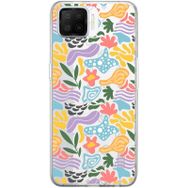 Printify Oppo A73 İle Uyumlu 1mm Kapak Memphis Desen Tasarımlı Şeffaf Silikon Cep Telefonu Kılıfı