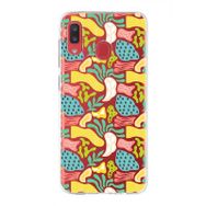 Printify Samsung Galaxy A2 Core İle Uyumlu 1mm Kapak Memphis Desen Tasarımlı Şeffaf Silikon Cep Telefonu Kılıfı