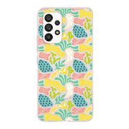 Printify Samsung Galaxy A53 İle Uyumlu 1 mm Kapak Memphis Desen Tasarımlı Şeffaf Silikon Cep Telefonu Kılıf
