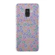 PrintiFy Samsung Galaxy A8 2018 ile Uyumlu Kapak Hello Kitty Tasarımlı 1mm Fit Şeffaf Silikon Kılıf