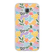 Printify Samsung Galaxy J5 İle Uyumlu 1 mm Kapak Memphis Desen Tasarımlı Şeffaf Silikon Cep Telefonu Kılıf