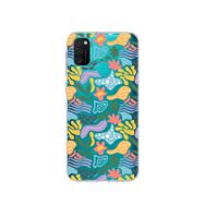 Printify Samsung Galaxy M13 İle Uyumlu 1mm Kapak Memphis Desen Tasarımlı Şeffaf Silikon Cep Telefonu Kılıfı