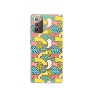 Printify Samsung Galaxy Note 20 İle Uyumlu 1mm Kapak Memphis Desen Tasarımlı Şeffaf Silikon Cep Telefonu Kılıfı