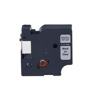 Printpen Dymo D1 45800 19 mm 7 m Şeffaf Etikete Siyah Etiket
