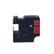 Printpen Dymo D1 53717 24 mm 7 m Kırmızı Etikete Siyah Etiket