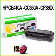Printpen HP CC530A CE410A CF380X CRG-718BK Siyah Muadil Toner