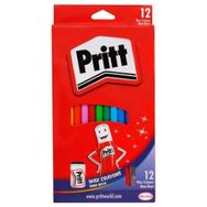Pritt 12'li Pastel Mum Boya + Kalemtraş + Silgi