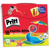Pritt 18 Renk Çantalı Pastel