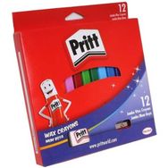 Pritt Jumbo Üçgen Silinebilir 12 Renk Pastel Boya
