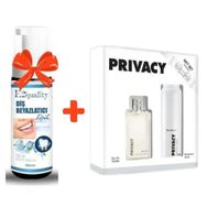 Privacy 100 ml Bayan Parfüm Seti Edt +Deodorant 150 ml Kofre Kadın Set+E2'Quality Diş Beyazlatıcı Köpük