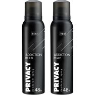 Privacy Addiction 2x150 ml Erkek Deodorant