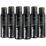 Privacy Addiction 6x150 ml Erkek Sprey Deodorant