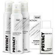 Privacy Addiction Edt Kadın Parfüm 100 ml+50 ml 3'lü Deodorant