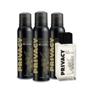 Privacy Gold Sensation EDT 100 ml Erkek Parfüm + Gold 3x150 ml Deodorant Seti