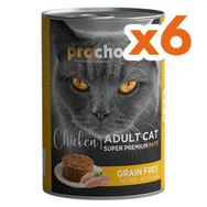 Pro Choice 400 gr Chicken Tavuk Etli Tahılsız Kedi Konservesi