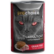 Pro Choice 400 gr Lamb Kuzu Etli Tahılsız Kedi Konservesi