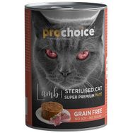 Pro Choice 400 gr Sterilised Lamb Kuzu Etli Tahılsız Kısırlaştırılmış Kedi Konservesi
