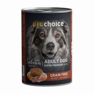 Pro Choice Adult 24x400 gr Kuzu Somon ve Havuçlu Köpek Konservesi