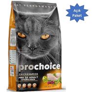 Pro Choice Pro 32 Sterilised Kısırlaştırılmış Tavuklu 5 kg Açık Kedi Maması