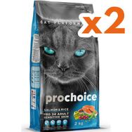 Pro Choice PRO34 2 kg x 2 Adet Somonlu Yetişkin Kedi Maması