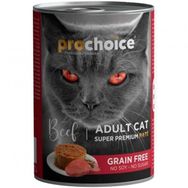 Pro Choice Sığır Etli Tahılsız Pate 400 gr Yetişkin Kedi Konservesi