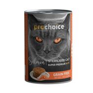 Pro Choice Sterilised Somon Etli Tahılsız Kısırlaştırılmış 400 gr Kedi Konservesi
