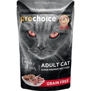 Pro Choice Tahılsız Kuzu ve Ciğerli Yetişkin Konserve 85 gr Kedi Maması