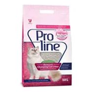 Pro Line 10 lt Doğal Bentonit Topaklanan Bebek Pudralı Kalın Taneli Kedi Kumu