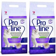 Pro Line 10 lt x 2 Adet Lavanta Kokulu Topaklanan Bentonit Kedi Kumu