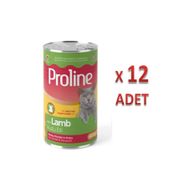 Pro Line 12x400 gr Kuzu Etli Sos İçinde Et Parçacıklı Konserve Yetişkin Kedi Maması