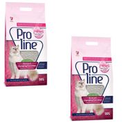 Pro Line 2x10 lt Baby Powder Parfüm Kokulu İnce Taneli Kedi Kumu