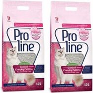 Pro Line 2x10 lt Bebek Pudrası Kokulu İnce Taneli Bentonit Topaklanan Kedi Kumu