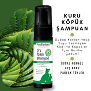 Pro Perfeck Kuru Köpük Aloe Vera Özlü 200 ml Kedi ve Köpek Şampuanı