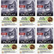 Pro Plan 6x85 gr Nutri Savour Kuzu Etli Yaş Kedi Maması