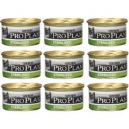 Pro Plan 9x85 gr Sterilised Somonlu ve Ton Balıklı Kısırlaştırılmış Kedi Konservesi