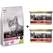 Pro Plan Delicate Kuzulu 10 kg Yetişkin Kedi Maması + 2x85 gr Tavuklu Kedi Konservesi