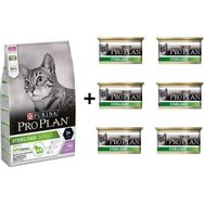 Pro Plan Hindili 1.5 kg Kısırlaştırılmış Kedi Maması + 6x85 gr Sterilised Ton ve Somonlu Kısırlaştırılmış Kedi Konservesi