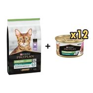 Pro Plan Hindili Kısırlaştırılmış 3 kg Kedi Maması + Proplan Sterilised Ton ve Somonlu Kısırlaştırılmış 12x85 gr Kedi Konservesi