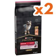 Pro Plan Medium Orta Irk Somonlu 2x12 kg Yavru Köpek Maması