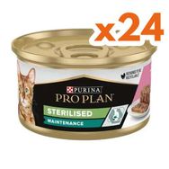 Pro Plan Sterilised Ton Balıklı Somonlu ve Sebzeli 24x85 gr Kısırlaştırılmış Kedi Konservesi