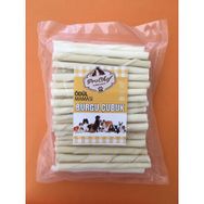 Prochef 50 Adet 250 gr Beyaz Burgu Çubuk Doğal Sığır Derisi Köpek Kemiği