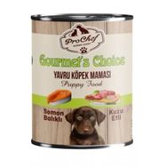 Prochef Gourmets Choice 24x415 gr Somon Balıklı ve Kuzu Etli Yavru Köpek Konserve Yaş Mama