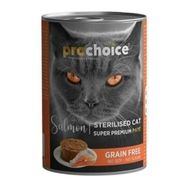 Prochoice 12x400 gr Adult Cat Sterilised Salmon Pate Kedi Konservesi