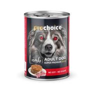 Prochoice Kuzu 400 gr Etli Şekersiz Ezme Yetişkin Köpek Konservesi