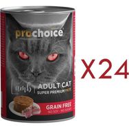 Prochoice Kuzu Etli Şekersiz Tahılsız Ezme 24x400 gr Yetişkin Kedi Konservesi