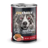 Prochoice Sığır Etli ve Pirinçli Ezme 12x400 gr Yetişkin Köpek Konservesi