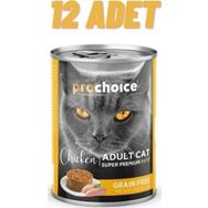 Prochoice Tavuklu 12x400 gr Yetişkin Konserve Kedi Maması