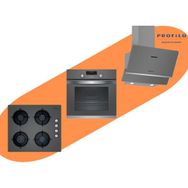 Profilo FRMA225G - 0036P9O10D - DVK6J671 Gri 3'lü Ankastre Set
