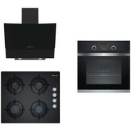 Profilo FRMA325S + OO36P6B10 + DVE6G560 Siyah Lüks Blackstar Ankastre Set