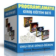 Programlamaya Giriş Eğitim Seti 4 Kitap - Enine Boyuna Eğitim